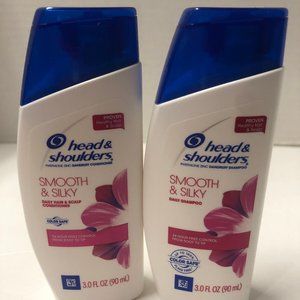 LOT of 2 Head & Shoulders Smooth & Silky Daily Shampoo 3 oz. ea
